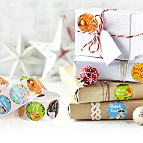 100 ct  1.5 Inch Thank You Stickers, Thank You for - Picture 9 of 12